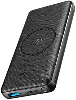 Anker PowerCore III Wireless Power Bank, 10000 mAh, 10K Wireless External Battery, Qi-Certified, 18 W USB-C Quick Charge for iPhone X / 11/11 Pro/iPad/AirPods and More