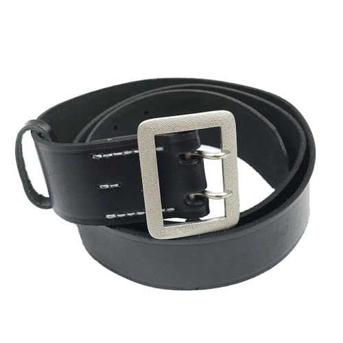 WW2 German Cowhide Belt Men Vintage Officer Double Claw Buckle Leather Belt Replica of WWII Field Gear2