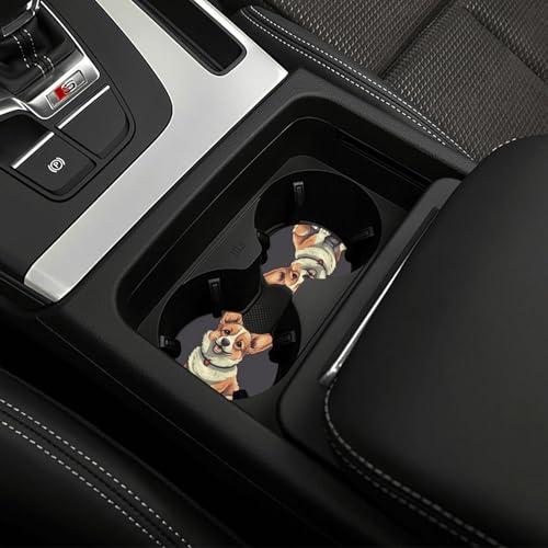 Portavasos para carro 2 piezas goma negra miniatura 6