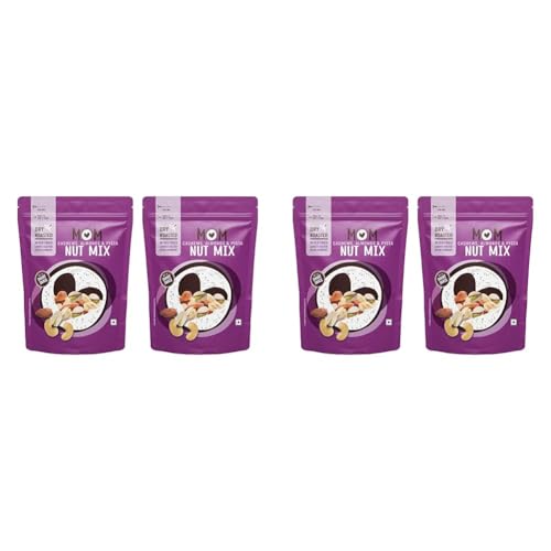 Image of MOM - Meal of the Moment, Roasted Nut Mix, 46g (Pack of 4) - Rich source of fiber | High in Protein | Smart Snack | Dry Fruit