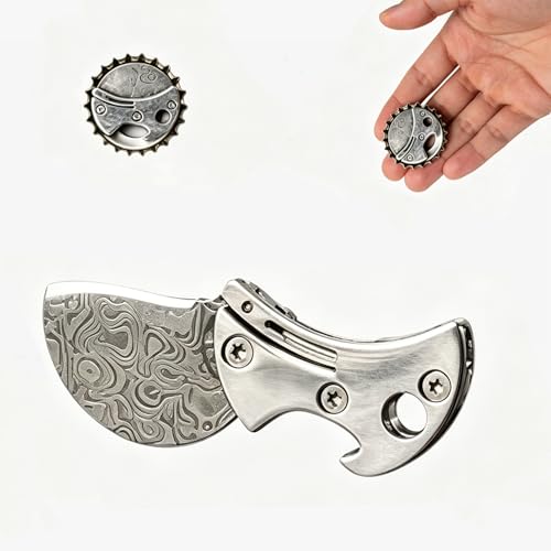 Mini décapsuleur outil EDC acier compact léger pour porte-clés - 2