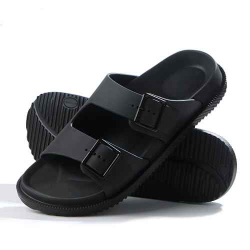 BEMGNAR Men's Comfort Slides with Arch Support - Adjustable Buckle Straps & Lightweight EVA Footbed - image 2