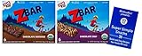 CLIF Kid ZBAR Organic Energy Snack Bar | Granola Bar 2 Flavor Variety (1) each: Chocolate Brownie,...