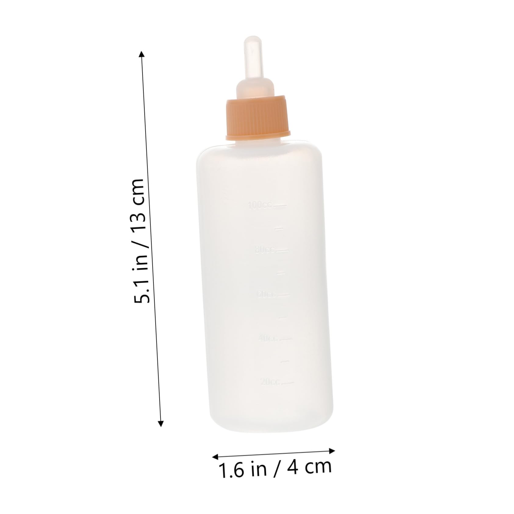 CORHAD 4pcs Dog Bottles for Puppies Milk Animal Feeding Bottles Silicone Pacifier Feeder