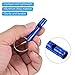 PATIKIL Emergency Whistles, 12 Pack Safety Whistle with Keychain Loud Sound Aluminum Outdoor Survival Whistle for Camping Hiking, Blue