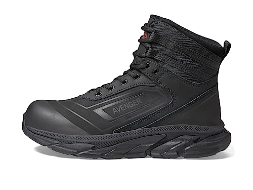 Avenger Work Boots K4 6" Boot - Boots for Men - Leather Upper - Mesh Lining - Round Toe - Padded Collar4