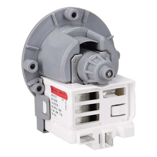 LUTH Premium Profi Parts Ablaufpumpe Pumpe kompatibel mit Askoll 290735 290875 AEG Electrolux 53188943574 mit Schraubenbefestigung Bügeln für Waschmaschine