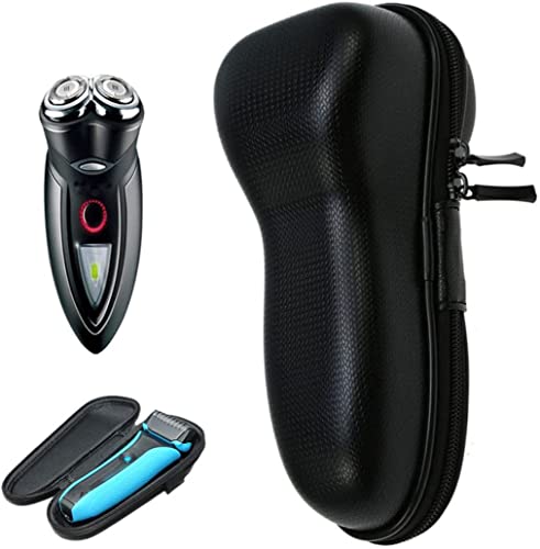 Image of M.G.R.J Unisex Portable Carrying Case Cover For Philips Electric Shaver S1151 /03 | X3063 /03 | S3144 /03 | S5885 /28 Braun Electric Shaver Series 5 50-M1200S /Series 6 60N1000S Sensoflex (02) (Black)