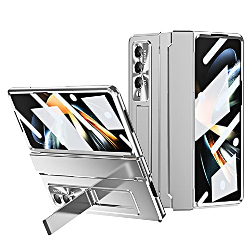 Coque Samsung Galaxy Z Fold 3 Argent avec Protège-Écran 360