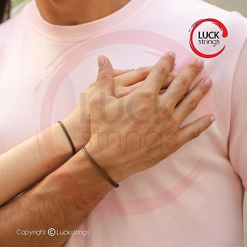 Luck Strings Wax Nylon Adjustable Cord Bracelet For Men Or Women - Leather Imitation String Unisex Adult Waterproof Surfer Jewelry Boy Girl Friendship Gift (Brown, One Size) #TOP5