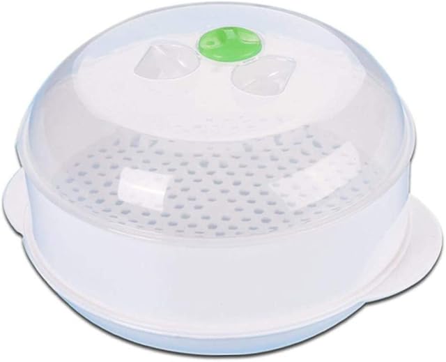 Microwave Steamer Vegetable Rice Oven Plastic Heat-resistant Single-layer with Lid for Kitchen Cooking, Microwave Steamer,Vegetable Steamer,Microwave Rice Steamer,Oven Steamer,Plastic Rice Steamer