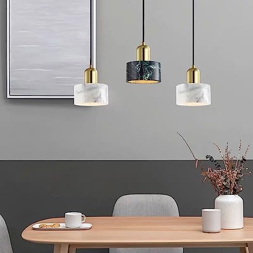 Lustre à une tête E27 solution éclairage table et bar en marbre - 5