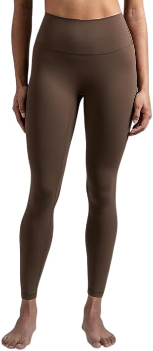 Women’s High‑Waist Yoga Leggings | Leggings with Slimming Design Technology Brown