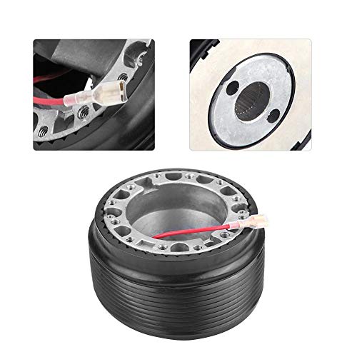 Adaptateur de Volant, Adaptateur de moyeu Racing Racing en Aluminium pour Trous de Volant 6 Trous en Aluminium pour 323 Miata MX3 MX5 MX6