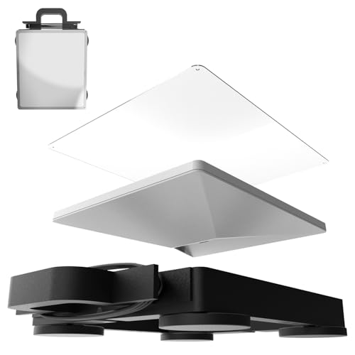 Fuwkeo starlink mini Magnetic Mount – Magnetic Quick Release for RVs, Vans, Boats – UV Resistant, High Temp Durable, 400 lbs Strong Hold – Starlink Mini Roof Mount Kit (Black)