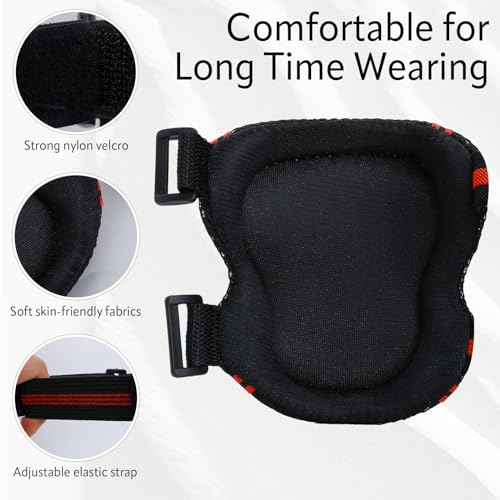 Adjustable Kids Knee Pads Elbow Pads Wrist Guards Set for 3-8 Years Child Protective Gear Set for Roller Skates,BMX,Bike,Cycling, Skateboard, Inline Skating, Scooter Riding Sports,Football - Thumbnail 3