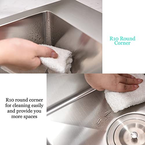 13 Inch Drop In Bar Sink- Wmxqx 13X15 Stainless Steel Bar Sink Drop In Topmount Rv Sink 16 Gauge Deep Single Bowl Kitchen Sink With Dish Grid&Strainer #TOP7