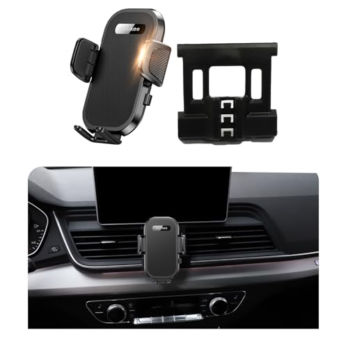 soukeo Upgraded Car Phone Holder Fits for Audi Q5 SQ5 2018 2019 2020 2021 2022 2023 2024 Auto Accessories,Cradles Adjustable Cell Phone Mount for 4-7 in Phones
