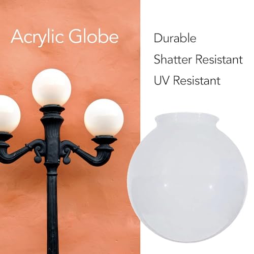 Beam Lighting 6-Inch White Acrylic Replacement Globe - Cover For Ceiling, Wall Fixtures thumb #1