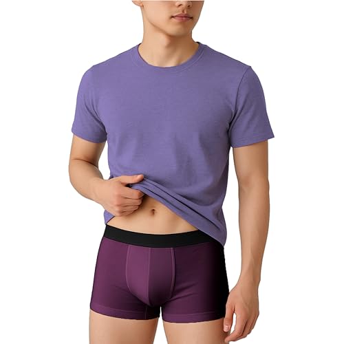 Image of HK47 Men Underwear Pack, Ice Silk Stretchable Breathable Trunks, Regular Fit Men's Brief, Anti Bacterial Quick Dry Innerwear for Men