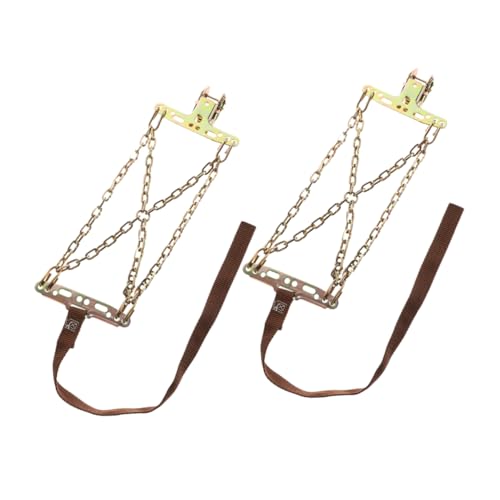 Cabilock 2pcs Tire Chains for Auto Snow Protection Anti-skid Car Tires Snow Chains Easy Install for Winter