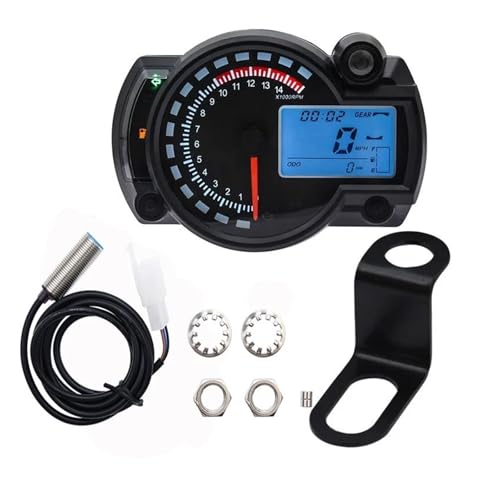 RX2N LCD .�f�W�^�� ���s�����v �X�s�[�h���[�^�[ �v�� ���j�o�[�T�� �I�[�g�o�C�p 299KM/H 7�F �X�s�[�h�Q�[�W���[�^�[ �f�W�^���Q�[�W