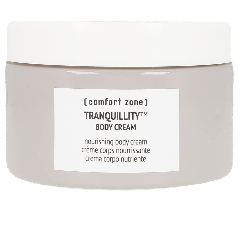 [ comfort zone ] Tranquillity Body Cream, Aromatic Nourishing Moisturizer, Hydrates, Silky Feel, Relieves Stress, Clean Beauty, Vanilla, Cedarwood, Sweet Orange, Very Dry Skin, 6.27 Fl Oz