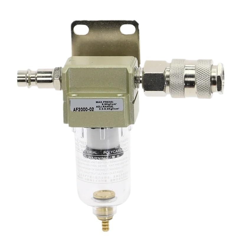 AF2000-02 Compressed Air Compressor in Line Moisture Water Filter Trap 1/4" W Pneumatic EU Fittings(AF2000-02-EU Fitting,AF2000-02)