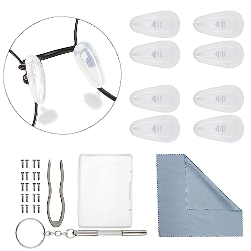 Omnful Soft Silicone Eyeglasses Nose Pads Replacement Kit