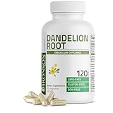 Bronson Dandelion Root High Potency Supplement, Supports Overall Good Health & Well-Being, Traditional Diuretic Herb - Non-GMO, 120 Vegetarian Capsules