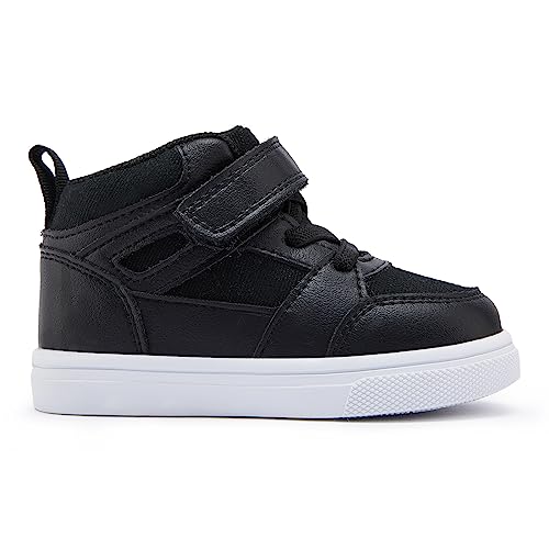 Bmcitybm W23FW569-BLACK-125 Baby High Top Sneakers Boy Girl Walking Shoes Infant First Walker Shoes thumb #2