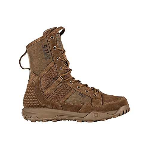 5.11 Tactical Men’s A/T All-Terrain 8-inch Military Style Boots for Snow, Hiking, Work – Non-Zip, Water-Resistant, Style 12422