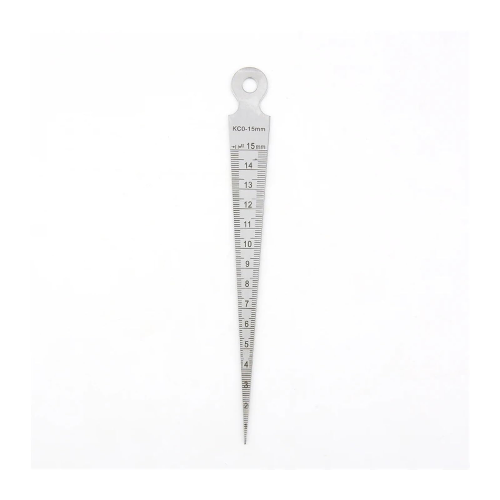 Feeler Gauges, Wedge Feeler Gauge Taper Conical Gaugs for Measurement Valve Thickness Measuring Probes for Gap Meter Tool(1-15mm Set)