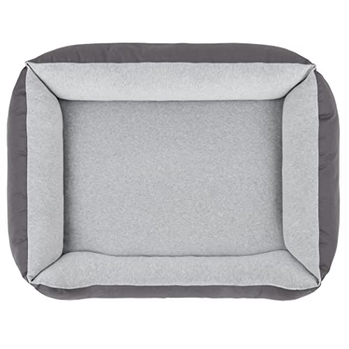 Doctor Bark Hundebett Mittelgroße Hunde - Hundekörbchen Flauschig und Weich - Waschbar, Strapazierfähig, Kuschelig - Made in Germany - GreenLabel (L - 97x75 cm, Grau)