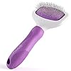 Poodle Pet Bundle - Detangling Pet Comb for Removing Matted Fur, Knots, and Tangles + Dematting Fur Rake Comb Brush for Dogs and Cats + Slicker Brush for Grooming and Deshedding Pet Undercoat Hair