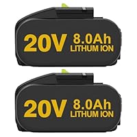 2X 8000mAh Akku für Worx 20V WA3645 WA3553 WA3556 WA3641 WA3605 WA3551 WA3572 WA3644 WA3645 WA3648 ErsatzAkku Mit Ladekontrollleuchte