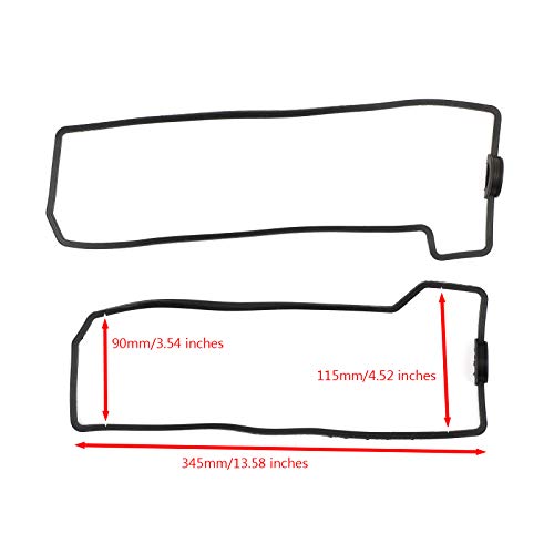 Image of Left + Right Cylinder Head Cover Gasket fit for Honda GL1800 Gold Wing 1800 2001-2017 12491-MCA-000 12391-MCA-000
