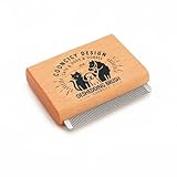 Cooncicy Deshedding Brush for Cats,Rabbits,Pets with Wood Handle – Cat Deshedding & Deshedder Comb Tool for Detangling and Removing Excess Fur – Shedding Brush for Cat Hair Control