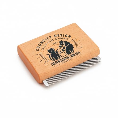 Cooncicy Wood Handle Deshedding Brush