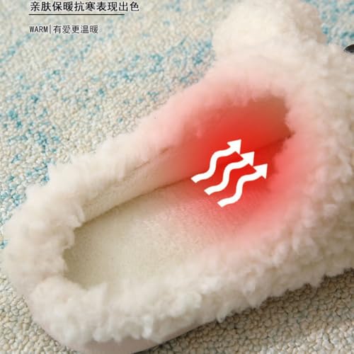 Dog Slippers for Women Cute Animal Soft-soled Fluffy Cozy Fuzzy Plush Girls Winter Warm Home Bedroom Indoor4