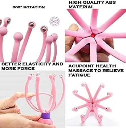 Head Scalp Massager for Headache Relief, Scalp Stress Relax, Hair Stimulation Head Massager, Massager Pain