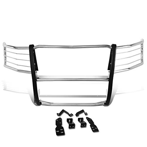 Image of DNA MOTORING GRILL-G-074-SS Stainless Steel Front Bumper Brush Grille Guard Compatible with 07-13 Silverado 1500