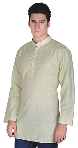 Camisa kurta de algodón para hombre ideal para ocasiones casuales y verano 2
