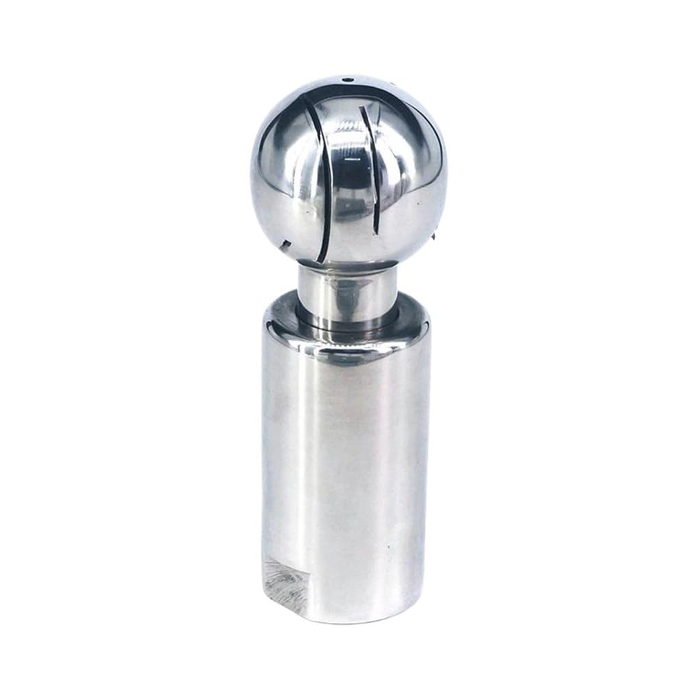 Stainless Rotary Cleaning 1/2inch BSP Thread Sanitary Fitting, 304 Stainless Steel Female Rotary Spray Ball for Tank Cleaning 1pc