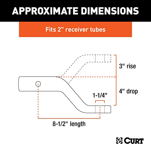 Image of Curt Manufacturing 45341 2 inch Forged Ball Mount