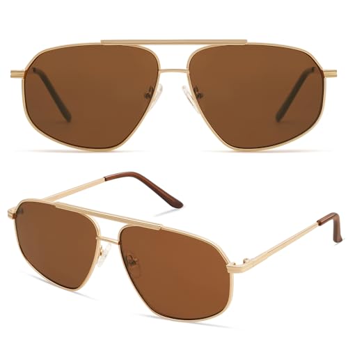 Image of SOJOS Retro Hexagon Aviator Sunglasses for Women Men Trendy Vintage UV400 Protection Shades SJ1200