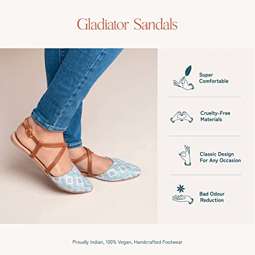 Image of ZOUK Women's Handcrafted Gladiator Sandals