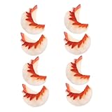 KOMBIUDA 8 Stück Teiliges PVC Fake Dumpling Dekor Realistische Chinesische Morgenessen-Deko Robuste Simulation Gebratener Teigtaschen Leicht zu Reinigen für Küchen- Shop Partydekoration