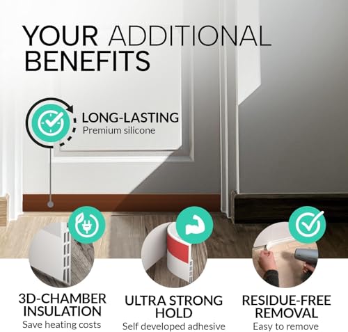 Image of 1 Meter Silicone Bottom Sealing Strip - Self Adhesive Door Draft Stopper | Under Door Gap Filler Guard | Soundproof Weather Strip | Insect, Cockroach & Dust Blocker | Brown