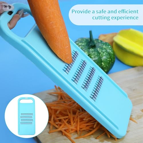 Cabbage Shredder,Carrot Grater,Graters for Kitchen,Manual Vegetable Grater,Hand Grater,Carrot Shredder,Vegetable Shredder,Cucumber Slicer for Cucumber Carrot Cabbage Onion Fruits Salad(Green,2mm) - Image 5